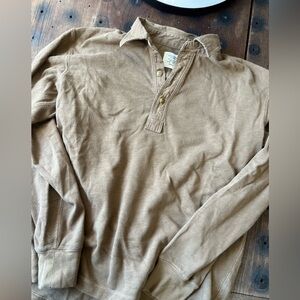 Buck Mason - Field Spec Long-Sleeve Polo in Tan - M